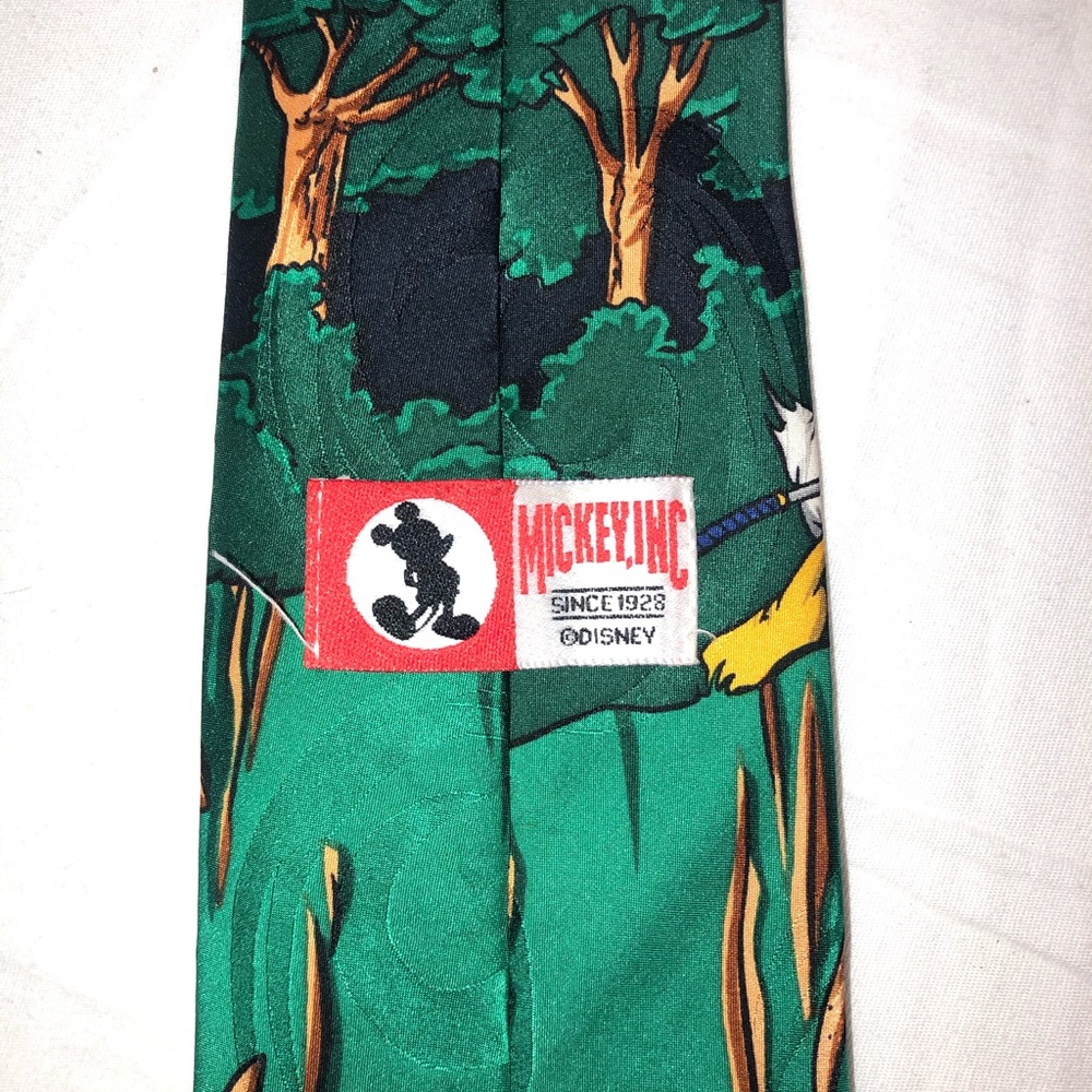 VINTAGE Disney Mickey Inc. Golf Picture Tie - Picture 4 of 5